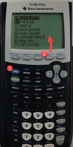 TI-84 Plus CALCULATE Menu